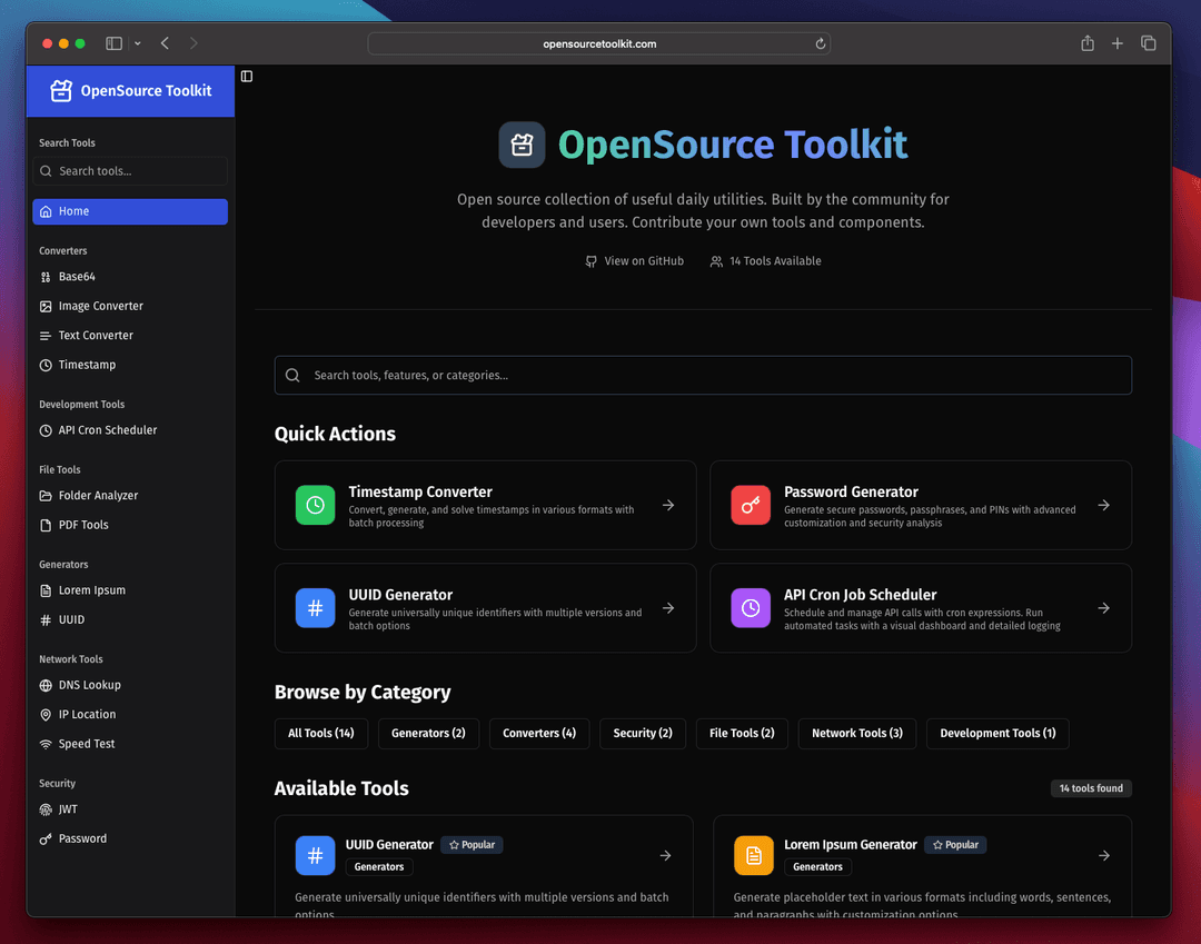 OpenSource Toolkit